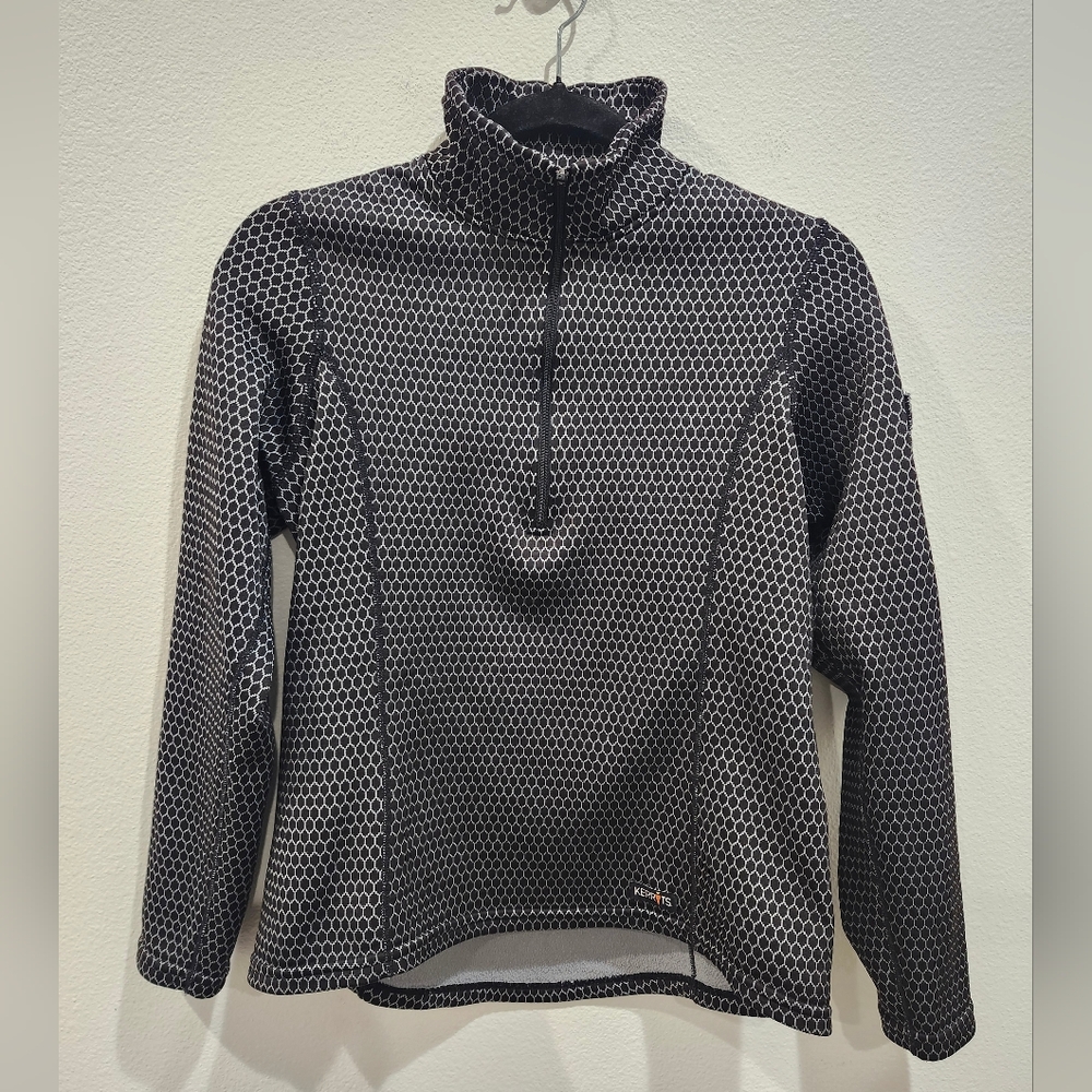KERRITS 1/4 ZIP SWEATER SIZE SMALL PULLOVER RIDING SWEATSHIRT HORSES EQUESTRIAN